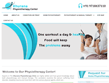 Tablet Screenshot of delhiphysiotherapist4u.com